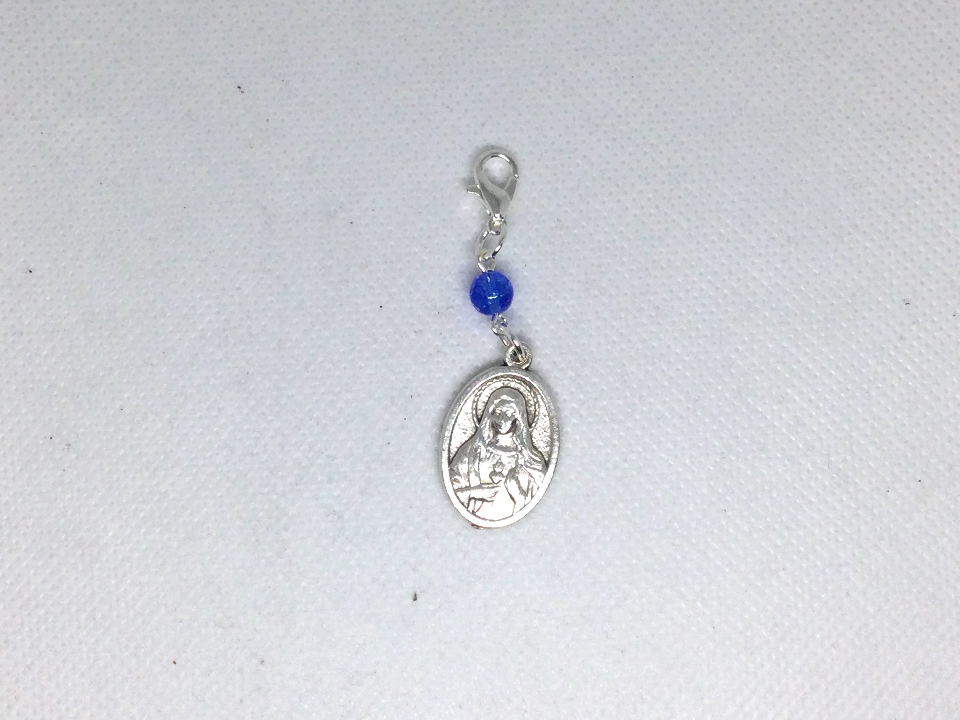 Blue Immaculate Heart Rosary Marker