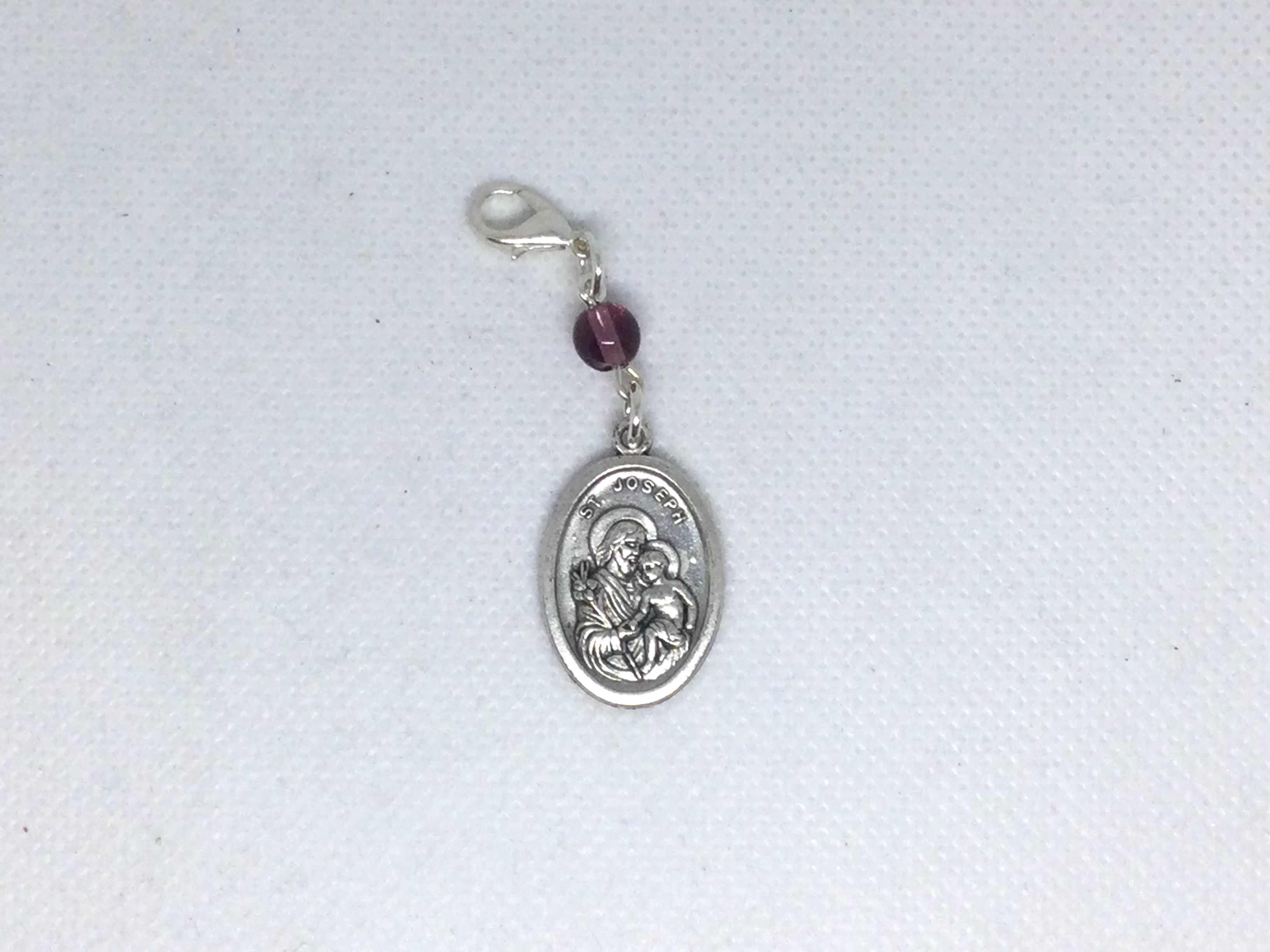 Purple St Joseph Rosary Marker
