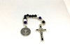 Black Abbey Tenner Rosary custom, ladder rosary, build your own, rosary, glass, semi-precious stone, kansas monks, blessed virgin, Our Lady, Trinity, confirmation