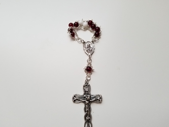 Design a Single Decade Rosary custom, ladder rosary, Design your own, rosary, glass, semi-precious stone, single decade, one decade