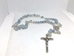 Frosted Blue and Crystal Ladder Rosary (Ladderization) - 