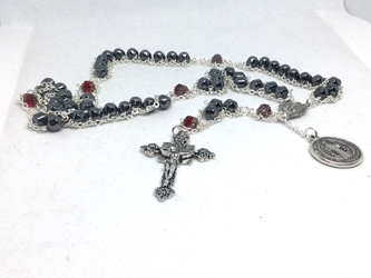 Hemalyke and Red Ladder Rosary (Unique Find) 