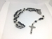 Matte Black Benedictine Ladder Rosary - 