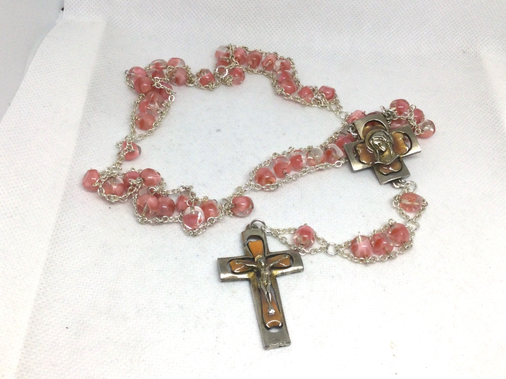 Pink And Crystal Ladder Rosary Ladderization Pink And Crystal Ladder Rosary Ladderization