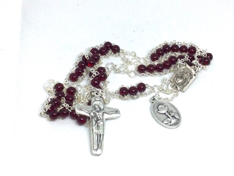 Precious Blood Ladder Rosary custom, ladder rosary, build your own, rosary, glass, czech glass, communion, Catholic, Our Lady, Blessed Sacrament, sacred heart, monstrance, Eucharist, corpus Christi, precious blood, ecce homo, sorrowful mother, chalice