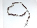 Red Benedictine Mini Ladder Rosary - 