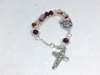 Sacred Heart Rosary Bracelet custom, ladder rosary, build your own, rosary, glass, blessed virgin, Our Lady, Trinity, Sacred Heart, Sacred Heart of Jesus, Heart of Jesus, unity crucifix, sorrowful mother