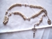 St. John Paul II White Magnesite Ladder Rosary - 