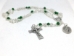 St. Patrick Crystal Irish Ladder Rosary - 
