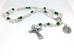 St. Patrick Crystal Irish Ladder Rosary - 