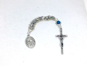 St. Peter the Apostle Tenner Rosary custom, ladder rosary, build your own, rosary, glass, semi-precious stone, blessed virgin, Our Lady, Trinity, Peter, Miraculous Catch, Sacred Heart, fisherman, first pope,