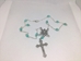 Light Aqua Rosary Necklace - 
