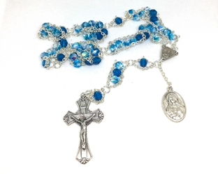 The Immaculate Heart Variegated Ladder Rosary 