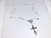 White Benedictine Rosary Necklace - 