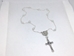 White Benedictine Rosary Necklace - 